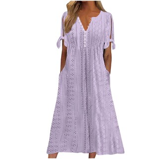 Foto 1 | Foto 1 | Vestido De Verano Genérico Con Hombros Descubiertos Y Cuello En V 2025 - Venta Internacional.