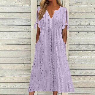 Foto 2 | Foto 2 | Vestido De Verano Genérico Con Hombros Descubiertos Y Cuello En V 2025 - Venta Internacional.