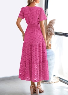 Foto 2 | Foto 2 | Vestido Largo Prettygarden 2025 Para Mujer Con Cuello En V Y Manga Corta - Venta Internacional.