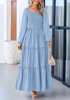 Foto 3 | Foto 3 | Vestido Largo Prettygarden Para Mujer, Estampado Primaveral, Con Bolsillos - Venta Internacional.