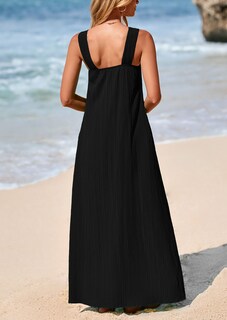 Foto 2 | Foto 2 | Vestido De Verano Prettygarden Para Mujer 2025 Con Tiras Holgadas, Negro - Venta Internacional.