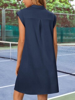 Foto 6 | Foto 6 | Vestido Merokeety 2025 De Verano De Manga Corta Con Cuello En V Azul Marino Para Mujer - Venta Internacional.