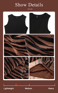 Foto 5 | Foto 5 | Vestido De Verano Prettygarden 2025 Con Estampado Gráfico Sin Mangas Marrón - Venta Internacional.