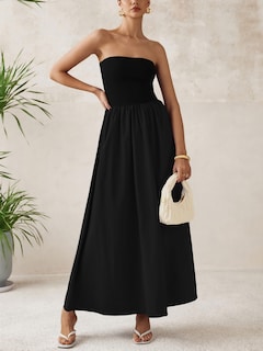 Foto 3 | Foto 3 | Vestido Largo Prettygarden Para Mujer 2025, Elegante, Sin Tirantes, Negro - Venta Internacional.