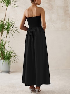 Foto 6 | Foto 6 | Vestido Largo Prettygarden Para Mujer 2025, Elegante, Sin Tirantes, Negro - Venta Internacional.