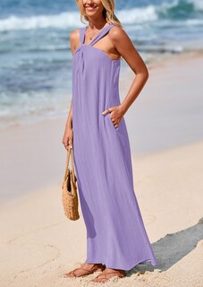 Foto 5 | Foto 5 | Vestido De Verano Prettygarden Para Mujer 2025 Con Tiras Holgadas, Morado - Venta Internacional.