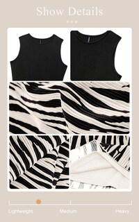 Foto 5 | Foto 5 | Vestido De Verano Prettygarden 2025 A Media Pierna Plisada Con Estampado Gráfico - Venta Internacional.