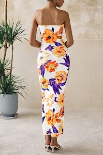 Foto 2 | Foto 2 | Vestido Largo Prettygarden Para Mujer 2025 Con Estampado Floral Acanalado - Venta Internacional.