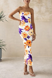 Foto 5 | Foto 5 | Vestido Largo Prettygarden Para Mujer 2025 Con Estampado Floral Acanalado - Venta Internacional.