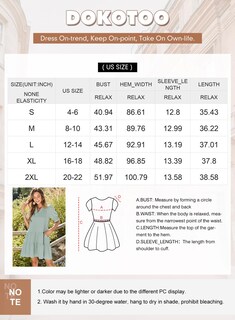 Foto 6 | Foto 6 | Vestido De Verano Dokotoo, Talla Grande, Cuello En V, Cuello En V, Beige - Venta Internacional.