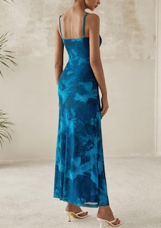 Foto 2 | Foto 2 | Vestido Largo Prettygarden Para Mujer, Ajustado Con Estampado Floral, Verano 2025 - Venta Internacional.