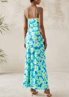 Foto 2 | Foto 2 | Vestido Largo Prettygarden Para Mujer, Ajustado Con Estampado Floral, Verano 2025 - Venta Internacional.