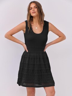 Foto 2 | Foto 2 | Vestido Anrabess De Punto Sin Mangas Para Verano, Sin Mangas, Playa, Negro - Venta Internacional.