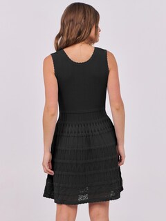 Foto 4 | Foto 4 | Vestido Anrabess De Punto Sin Mangas Para Verano, Sin Mangas, Playa, Negro - Venta Internacional.