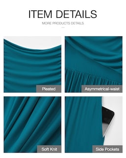 Foto 5 | Foto 5 | Vestido Largo Btfbm Para Mujer 2025, Verano, Sin Mangas, Fruncido Con Bolsillos - Venta Internacional.