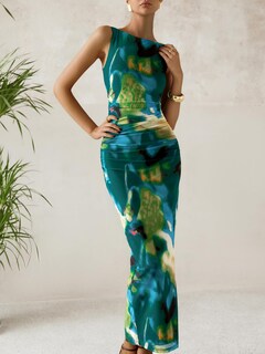 Foto 4 | Foto 4 | Vestido Largo Mascomoda Ajustado De Verano Con Estampado Floral Para Mujer - Venta Internacional.