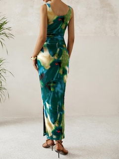 Foto 6 | Foto 6 | Vestido Largo Mascomoda Ajustado De Verano Con Estampado Floral Para Mujer - Venta Internacional.