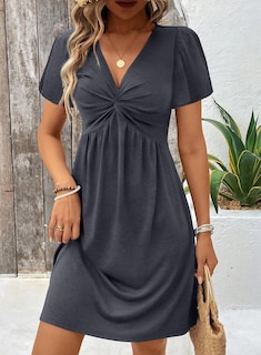 Foto 3 | Foto 3 | Vestido Acelit Casual Fashion 2025 Summer Twist Front Grey - Venta Internacional.