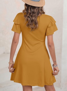 Foto 3 | Foto 3 | Vestido Dokotoo Summer 2025 Con Volantes De Manga Corta Para Mujer - Venta Internacional.