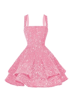 Foto 5 | Foto 5 | Vestido De Bienvenida Dessiny Pantalón Corto Evasé Con Lentejuelas Azul Real - Venta Internacional.