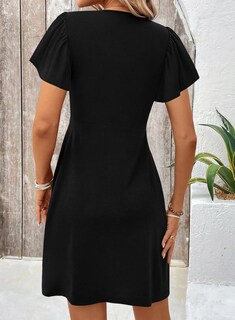 Foto 3 | Foto 3 | Vestido Acelit, Estilo Casual, Verano 2025, Con Cuello En V, Torcido En La Parte Delantera - Venta Internacional.