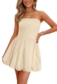 Foto 1 | Foto 1 | Vestido Prettygarden Bubble Mini 2025 Summer Apricot Xl Para Mujer - Venta Internacional.