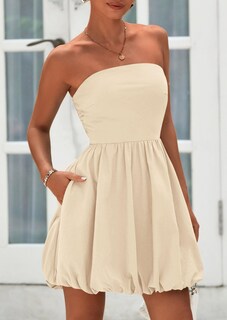 Foto 3 | Foto 3 | Vestido Prettygarden Bubble Mini 2025 Summer Apricot Xl Para Mujer - Venta Internacional.