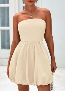 Foto 7 | Foto 7 | Vestido Prettygarden Bubble Mini 2025 Summer Apricot Xl Para Mujer - Venta Internacional.