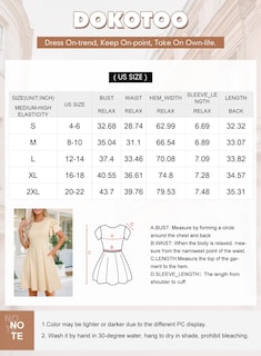 Foto 6 | Foto 6 | Vestido Dokotoo Para Mujer, Primavera-verano 2025, Con Volantes, Mini, Beige - Venta Internacional.