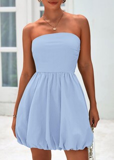 Foto 7 | Foto 7 | Vestido Prettygarden Bubble Mini 2025 Summer Azul Claro Para Mujer - Venta Internacional.