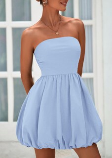 Foto 4 | Foto 4 | Vestido Prettygarden Bubble Mini 2025 Summer Azul Claro Para Mujer - Venta Internacional.