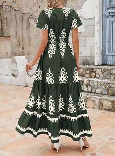 Foto 2 | Foto 2 | Vestido Largo Prettygarden Para Mujer, Verano 2025, Cuello En V, Estampado Floral - Venta Internacional.