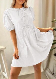 Foto 3 | Foto 3 | Vestido Prettygarden Para Mujer, Verano 2025, Manga Corta, Línea A - Venta Internacional.