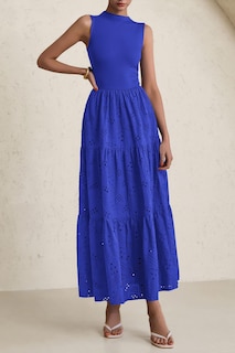 Foto 4 | Foto 4 | Vestido De Verano Prettygarden 2025, Camiseta Sin Mangas Con Ojales, Maxi Con Bolsillos - Venta Internacional.