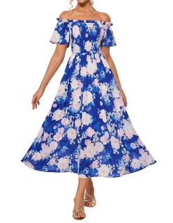 Foto 1 | Foto 1 | Vestido Grace Karin Con Estampado Floral Para Invitados De Boda De Verano, Línea A, Xl - Venta Internacional.