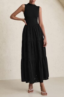 Foto 4 | Foto 4 | Vestido De Verano Prettygarden 2025, Camiseta Sin Mangas Con Ojales, Maxi Con Bolsillos - Venta Internacional.