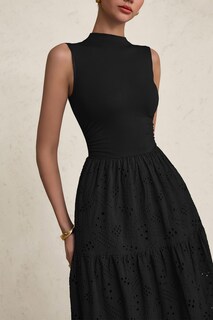 Foto 7 | Foto 7 | Vestido De Verano Prettygarden 2025, Camiseta Sin Mangas Con Ojales, Maxi Con Bolsillos - Venta Internacional.