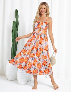 Foto 2 | Foto 2 | Vestido De Verano Grace Karin Maxi Vestido De Verano Con Estampado Floral Para Mujer - Venta Internacional.