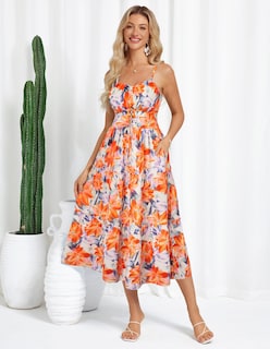 Foto 3 | Foto 3 | Vestido De Verano Grace Karin Maxi Vestido De Verano Con Estampado Floral Para Mujer - Venta Internacional.