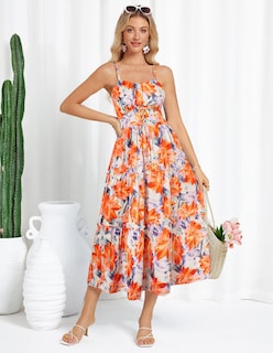 Foto 4 | Foto 4 | Vestido De Verano Grace Karin Maxi Vestido De Verano Con Estampado Floral Para Mujer - Venta Internacional.