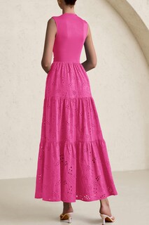 Foto 2 | Foto 2 | Vestido De Verano Prettygarden 2025, Camiseta Sin Mangas Con Ojales, Maxi Con Bolsillos - Venta Internacional.