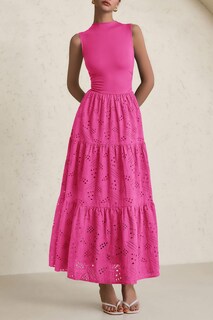 Foto 5 | Foto 5 | Vestido De Verano Prettygarden 2025, Camiseta Sin Mangas Con Ojales, Maxi Con Bolsillos - Venta Internacional.