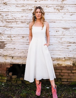 Foto 5 | Foto 5 | Vestido Zesica Summer Halter Halter Midi 2025 Swing Beach - Venta Internacional.