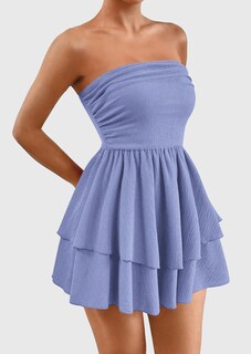 Foto 3 | Foto 3 | Vestido Prettygarden Para Mujer, Verano 2025, Sin Tirantes, Tubo, Tamaño Mini - Venta Internacional.