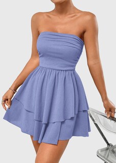 Foto 5 | Foto 5 | Vestido Prettygarden Para Mujer, Verano 2025, Sin Tirantes, Tubo, Tamaño Mini - Venta Internacional.