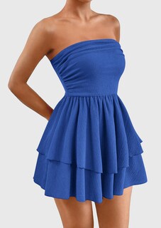 Foto 3 | Foto 3 | Vestido Prettygarden Para Mujer, Verano 2025, Sin Tirantes, Tubo, Tamaño Mini - Venta Internacional.