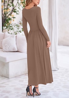 Foto 2 | Foto 2 | Vestido Largo Prettygarden Casual De Primavera De Manga Larga Para Mujer - Venta Internacional.