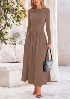 Foto 4 | Foto 4 | Vestido Largo Prettygarden Casual De Primavera De Manga Larga Para Mujer - Venta Internacional.