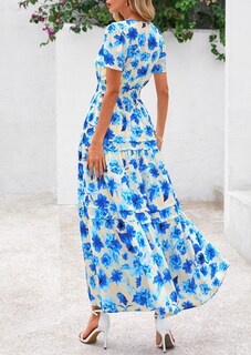 Foto 2 | Foto 2 | Vestido Largo Prettygarden Para Mujer, Estilo Bohemio, Verano 2025, Con Estampado Floral - Venta Internacional.