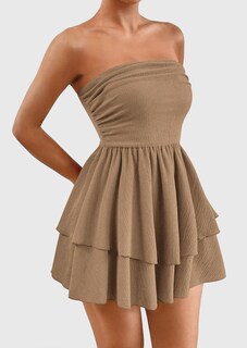 Foto 3 | Foto 3 | Vestido Prettygarden Para Mujer, Verano 2025, Sin Tirantes, Tubo, Tamaño Mini - Venta Internacional.
